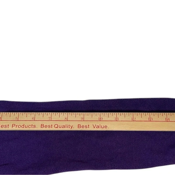 1989 CHILDREN'S PLACE PURPLE WITH GRAY PEACE SIGN SWEATER SOFT  SIZE Large - Picture 4 of 4